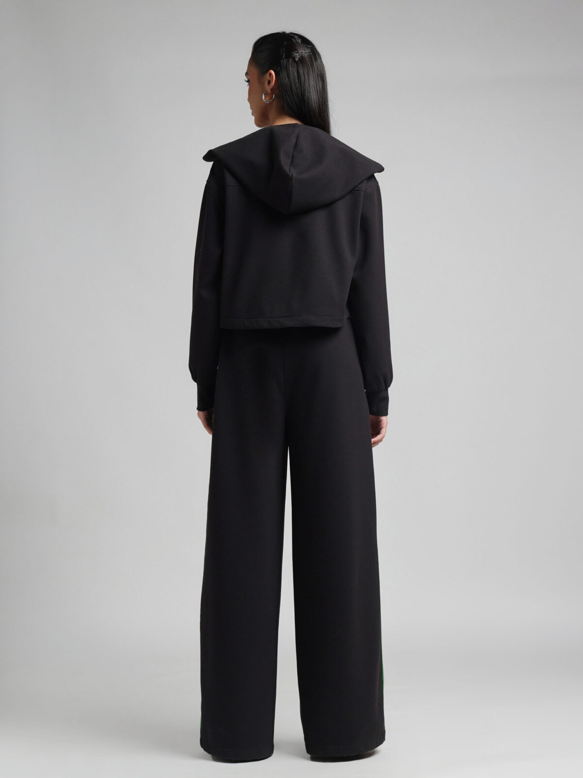 Cropped Jacket With 2 Way Zip