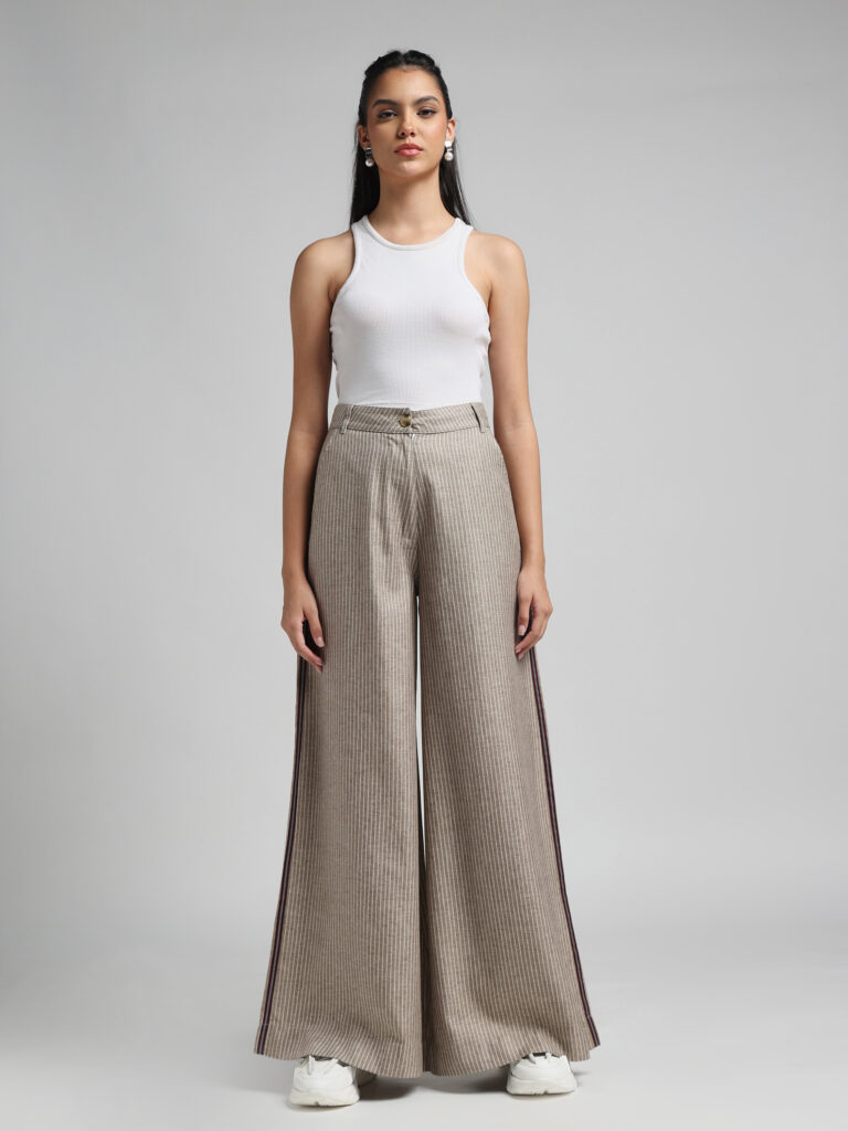 High Waist Wide Leg Trousers